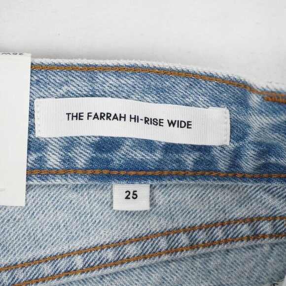 Aritzia Denim Forum Farrah Hi-Rise Wide Jeans in 15 Years Bleu - Size 25 NWT - Picture 7 of 11